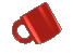 Red Glass Tumbling Mug